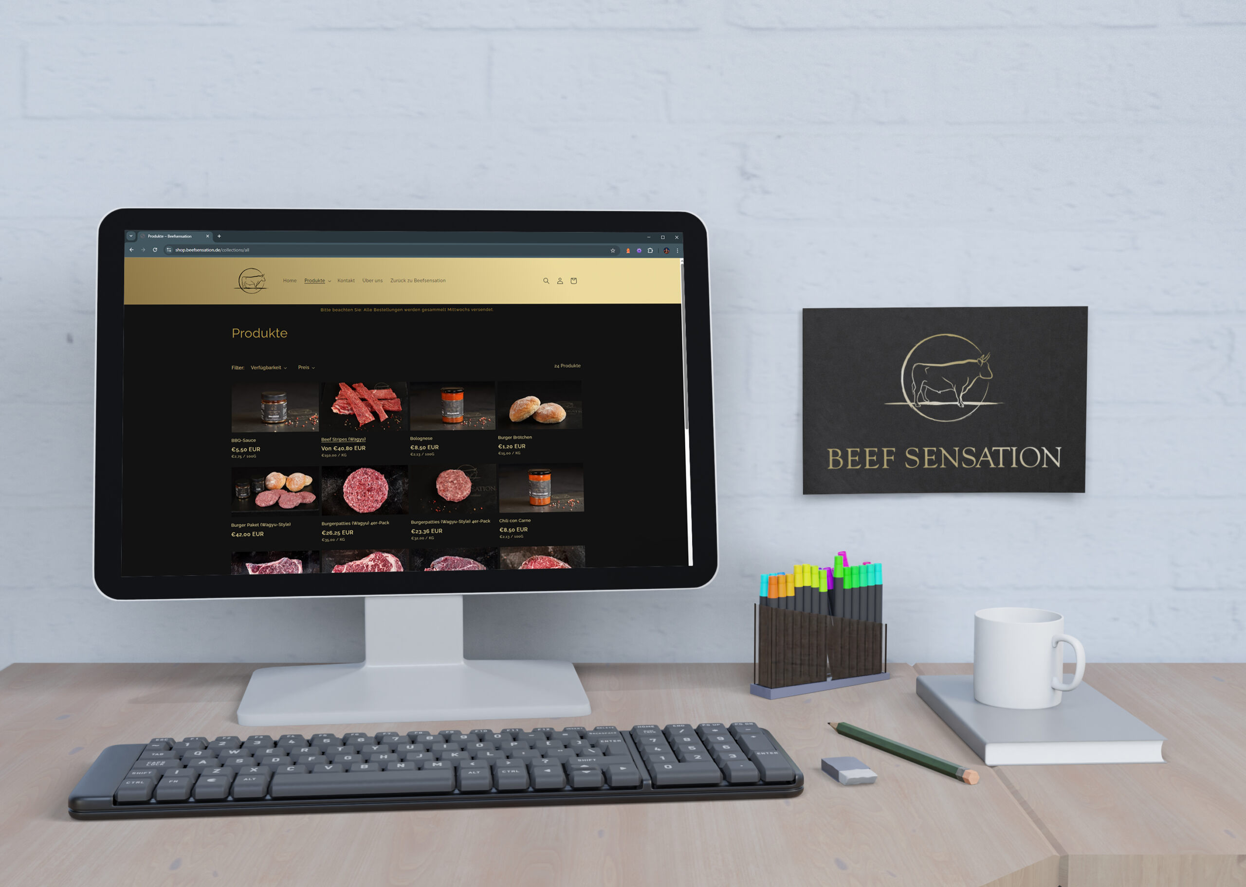 Beefsensation Shop Website - Portfolio
