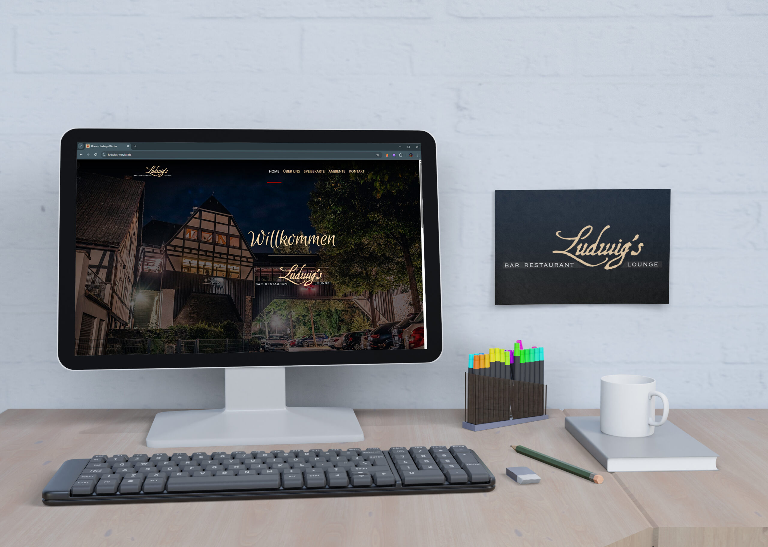 Restaurant Ludwigs Website - Portfolio